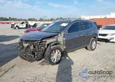 2016 Nissan Rogue Sv из США, поврежденный, VIN KNMAT2MT3GP660644